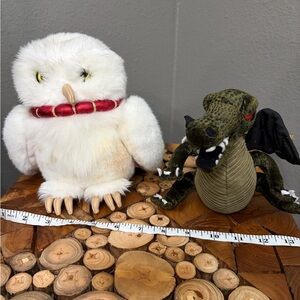 Warner Bros. GUND Harry Potter Hedwig owl and Norbert dragon stuffed plush toy